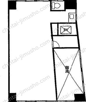 塚本ビル4階の間取図