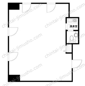 シティスクエア築地8階の間取図