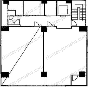 第2AKビル3階の間取図