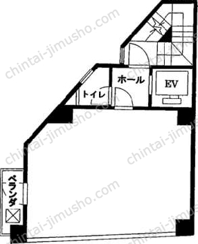 ワコー代々木ビル7階の間取図
