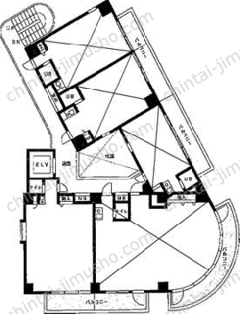 新宿ダイカンプラザ ビズネス清田ビル7階の間取図