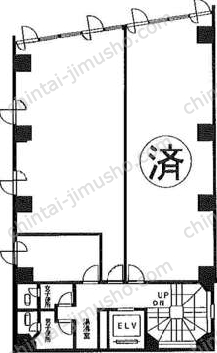 宮益SKビル3階の間取図