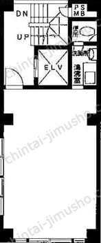 片山ビル6階の間取図