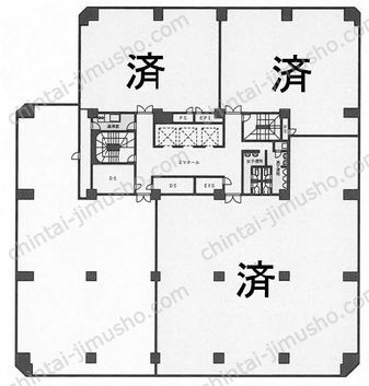 郵政福祉琴平ビル3階の間取図