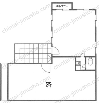 武居ビル2階の間取図