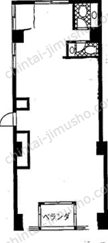 フォンテ六本木2階の間取図
