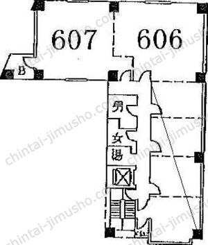 山萬ビルの間取図