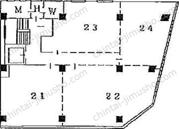 井門銀座一丁目ビルの間取図