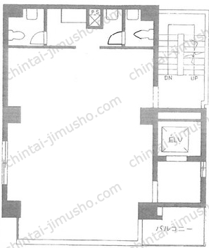 ル・グラシエルBLDG.602階の間取図