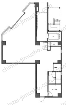ism神田（イズムカンダ）1階の間取図