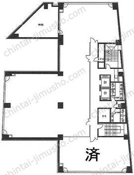 麹町センタープレイス4階の間取図