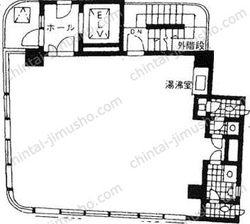 明和佐久間町ビル2階の間取図