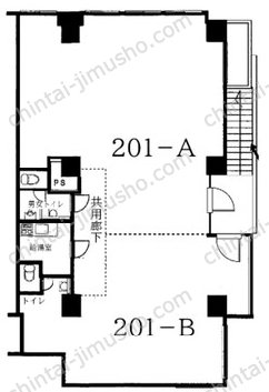 セントラル大手町2階の間取図
