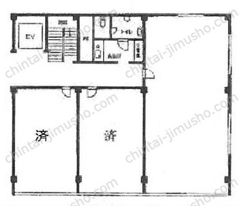 第一銀座ビルの間取図