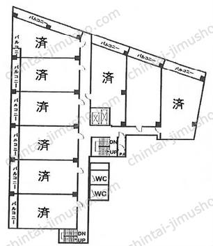 新陽ビルの間取図