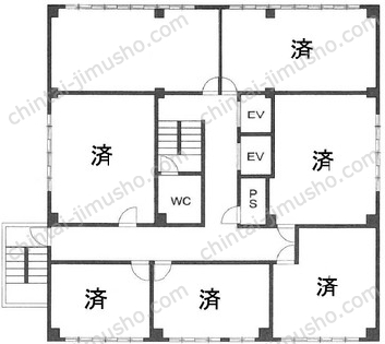 15山京ビルの間取図