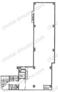 ミハマビル3階の間取図