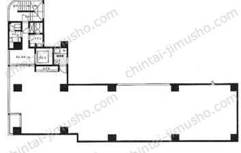 ミハマビル2階の間取図