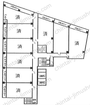新陽ビルの間取図