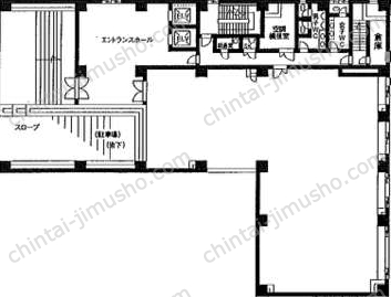 勝永六番町ビル1階の間取図