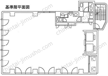 ランディック虎ノ門ビル4階の間取図
