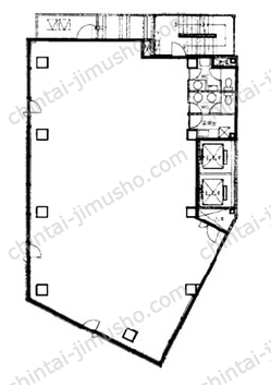 小川町メセナビルの間取図