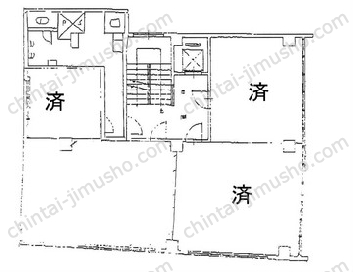 土屋ビル2階の間取図