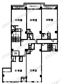 毛利ビルの間取図