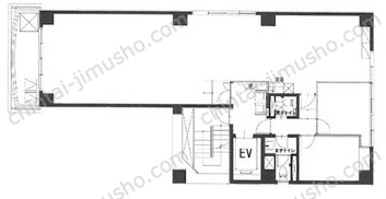 ワールド四谷ビル6階の間取図