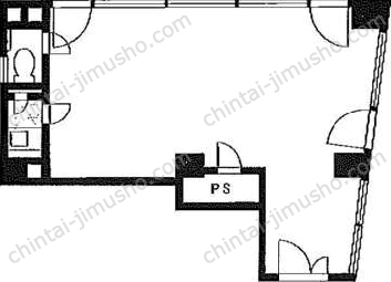 新宿フロントビル3階の間取図