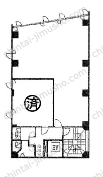 宮益SKビル9階の間取図