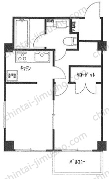 明石町ツインクロスの間取図