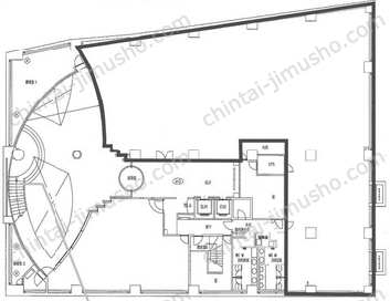 上野イーストビルB1階の間取図