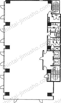 八丁堀NFビル5階の間取図