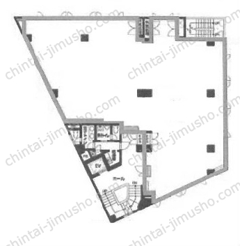 宝町TATSUMIビル2階の間取図