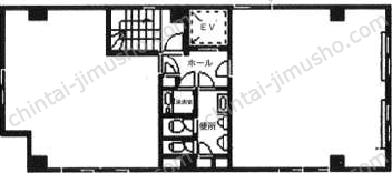 布施ビル2階の間取図