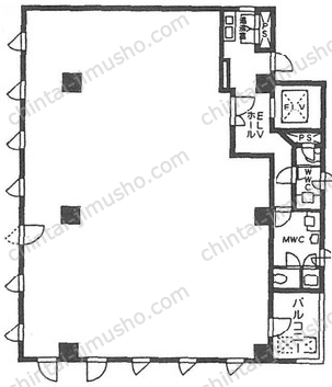 KTTビル3階の間取図