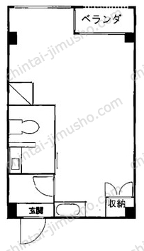 鯉江ビル4階の間取図
