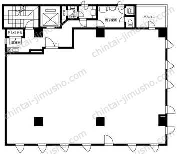 KTTビル4階の間取図