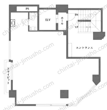 レジェンド岩本町ビルA館1階の間取図