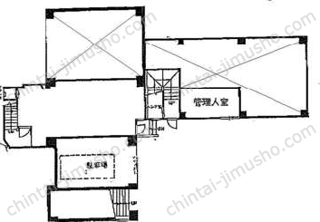 麹町シャインビルB1階の間取図
