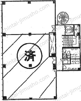 太陽生命池袋ビル4階の間取図