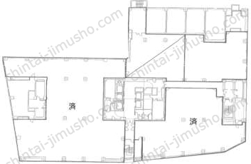 新宿サンエービルの間取図