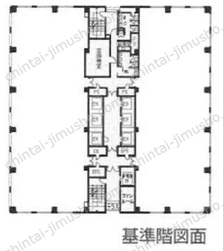 大崎ニューシティ4号館／新大崎勧業ビル5階の間取図