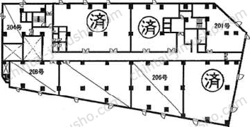 江戸川橋ビルの間取図