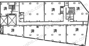 江戸川橋ビルの間取図