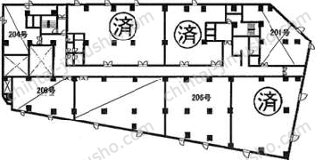 江戸川橋ビルの間取図