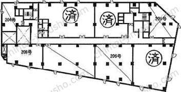 江戸川橋ビルの間取図