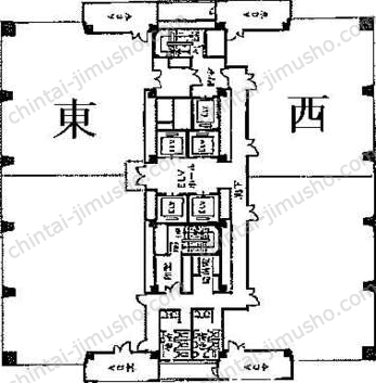 ピアシティ芝浦ビル6階の間取図