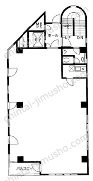 石川ビル4階の間取図